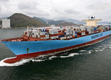 Container sea transport